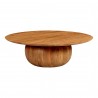 Moe's Home Collection Bradbury Large Coffee Table in Natural Acacia - Front Angle