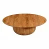 Moe's Home Collection Bradbury Large Coffee Table in Natural Acacia - Front Top Angle - Moe's Home Collection Bradbury Large Coffee Table in Natural Acacia - Front Top Angle