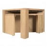 Moe's Home Collection Aton Nesting Coffee Table in Natural - Set of Two - Angled