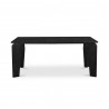 Moe's Home Collection Satona Dining Table, Black - Front Angle
