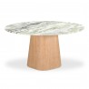 Moe's Home Collection Evelyn Dining Table in Onyx Marble - Front View