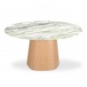 Moe's Home Collection Evelyn Dining Table in Onyx Marble - Top Angled
