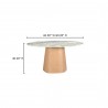 Moe's Home Collection Evelyn Dining Table in Onyx Marble - With DImensions