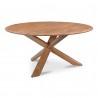 Moe's Home Collection Wesley Dining Table in Vintage Brown - Side View