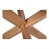 Moe's Home Collection Wesley Dining Table in Vintage Brown - Leg Close-up