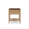 Moe's Home Collection Elio Nightstand Dark Emperador in Marble - Front 