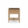 Moe's Home Collection Elio Nightstand Dark Emperador in Marble - Front  - Moe's Home Collection Elio Nightstand Dark Emperador in Marble - Front 