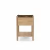 Moe's Home Collection Elio Nightstand Dark Emperador in Marble - Side - Moe's Home Collection Elio Nightstand Dark Emperador in Marble - Side