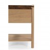 Moe's Home Collection Elio Nightstand Dark Emperador in Marble - Leg Close-up
