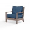 Laguna Club Chair in Spectrum Carbon, No Welt - Front Side Angle