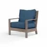 Laguna Club Chair in Spectrum Carbon, No Welt - Front Side Angle - Laguna Club Chair in Spectrum Carbon, No Welt - Front Side Angle