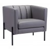 Jess Accent Chair Gray - Angled View