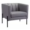 Jess Accent Chair Gray - Angled View - Jess Accent Chair Gray - Angled View