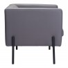 Jess Accent Chair Gray - Side View