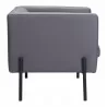Jess Accent Chair Gray - Side View - Jess Accent Chair Gray - Side View