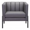 Jess Accent Chair Gray - Front View