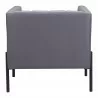 Jess Accent Chair Gray - Back View - Jess Accent Chair Gray - Back View