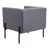 Jess Accent Chair Gray - Back Angled