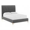 Sunpan Harris Bed Casablanca Storm in Full / Queen / King - Front Side Angle
