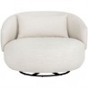 Sunpan Walsh Swivel Lounge Chair Effie Linen - Front Angle