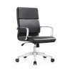 Woodstock Marketing Jimi Mid Back Chair - Black - Angled