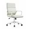 Woodstock Marketing Jimi Mid Back Chair - White - Angled - Woodstock Marketing Jimi Mid Back Chair - White - Angled