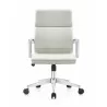 Woodstock Marketing Jimi Mid Back Chair - White - Front - Woodstock Marketing Jimi Mid Back Chair - White - Front