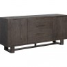 Sunpan Giuletta Sideboard - Dark Brown - Front Side Angle