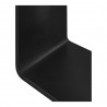 Moe's Home Collection Cali Accent Cube - Black - Base Angle