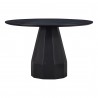 Moe's Home Collection Templo Outdoor Dining Table in Black - Front Angle