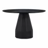 Moe's Home Collection Templo Outdoor Dining Table in Black - Front Angle - Moe's Home Collection Templo Outdoor Dining Table in Black - Front Angle