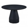 Moe's Home Collection Templo Outdoor Dining Table in Black - Front Top Angle
