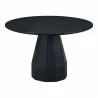 Moe's Home Collection Templo Outdoor Dining Table in Black - Front Top Angle - Moe's Home Collection Templo Outdoor Dining Table in Black - Front Top Angle