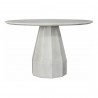 Moe's Home Collection Templo Outdoor Dining Table in Antique White - Front Angle