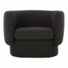 Moe's Home Collection Koba Chair Maya in Black - Front Angle - Moe's Home Collection Koba Chair Maya in Black - Front Angle