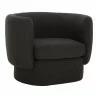 Moe's Home Collection Koba Chair Maya in Black - Front Side Angle - Moe's Home Collection Koba Chair Maya in Black - Front Side Angle