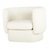 Moe's Home Collection Koba Chair - Maya White - Front Side Angle