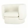 Moe's Home Collection Koba Chair - Maya White - Front Side Angle - Moe's Home Collection Koba Chair - Maya White - Front Side Angle