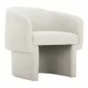 Moe's Home Collection Franco Chair Oyster - Front Side Angle - Moe's Home Collection Franco Chair Oyster - Front Side Angle