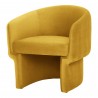 Moe's Home Collection Franco Chair in Mustard - Front Side Angle