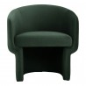Moe's Home Collection Franco Chair in Dark Green - Front Angle