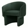 Moe's Home Collection Franco Chair in Dark Green - Front Side Angle - Moe's Home Collection Franco Chair in Dark Green - Front Side Angle