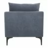 Moe's Home Collection Paris Armchair, Blue - Back  Angle - Moe's Home Collection Paris Armchair, Blue - Back  Angle