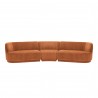 Moe's Home Collection Yoon Compass Modular Sectional - Fired Rust