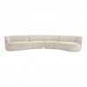 Moe's Home Collection Yoon Eclipse Modular Sectional Chaise Right Sweet Cream