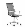 Woodstock Marketing Joan High Back Chair - Gray - Back Angled -  Woodstock Marketing Joan High Back Chair - Gray - Back Angled