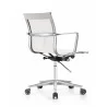 Woodstock Marketing Joan Mid Back Chair - White - Back Angled - Woodstock Marketing Joan Mid Back Chair - White - Back Angled