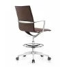 Woodstock Marketing Joe Mid Back Chair - Brown - Back Angled - Woodstock Marketing Joe Mid Back Chair - Brown - Back Angled
