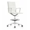 Woodstock Marketing Joe Mid Back Chair - White - Angled - Woodstock Marketing Joe Mid Back Chair - White - Angled