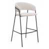 Josephine Barstool in Cream - Angled